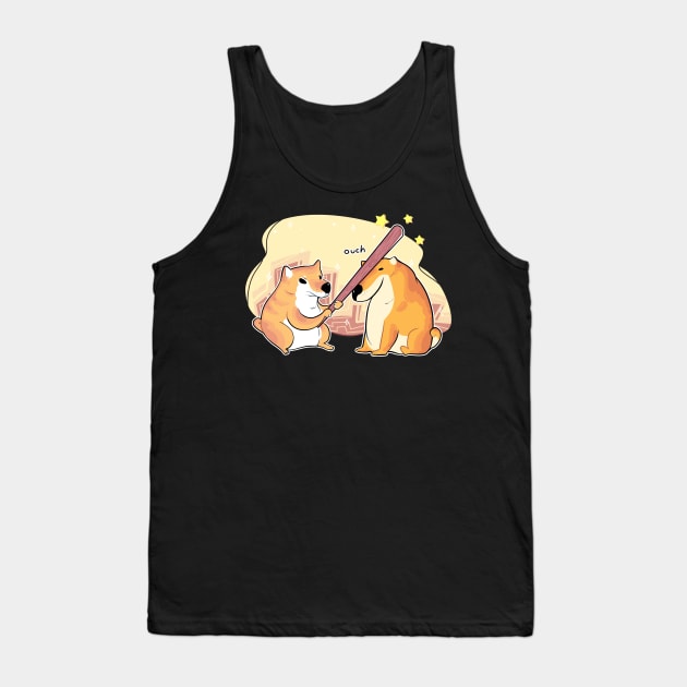 Dog - Ouch Tank Top by Yukipyro